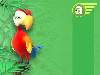 a parrots world, , world, cartoon, parrot HD wallpaper