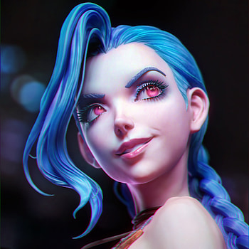 Jinx, Fan Art, ZBrush Masterpiece HD phone wallpaper
