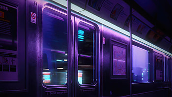 Subway Night Cyber Neon Lights , neon, cyberpunk, scifi, artist, artwork, digital-art HD wallpaper
