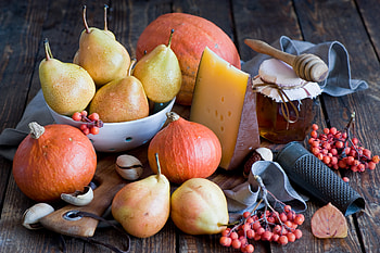Pumpkin, Pear HD wallpaper