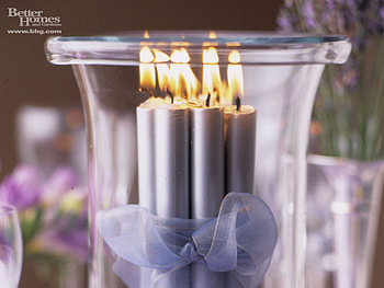 christmas-decoration-candles-in-glass-bottle., decoration, 3d, christmas, glass, candles HD wallpaper