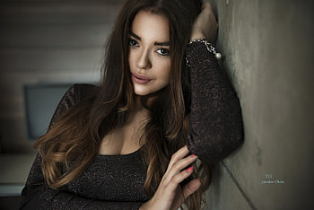 Brown Eyes Girl, girls, model, eyes, brown HD wallpaper