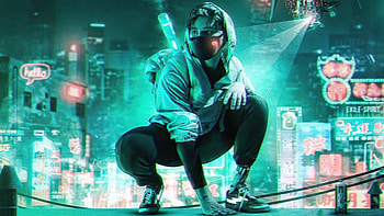 Next Task , hoodie, neon, artist, artwork, digital-art HD wallpaper