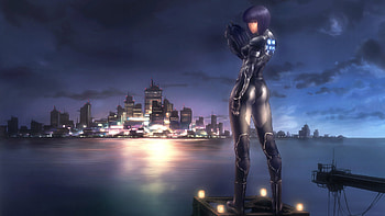 Motoko Kusanagi, japanese, cartoon, asian, city, section, motoko, shell, in, anime, ghost, the, kusanagi, manga HD wallpaper