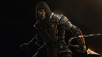 Scorpion Mortal Kombat Dark , scorpion, mortal-kombat, games, artstation HD wallpaper