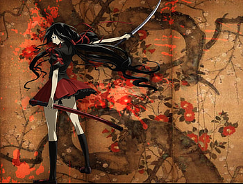 Blood-C Beauty, tv show, anime, blood-c, vampire, beauty HD wallpaper