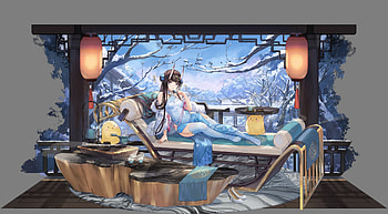 :), anime, azur lane, atdan, manjuu, girl, manga HD wallpaper