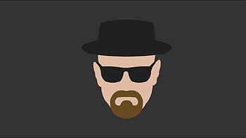 Heisenberg Minimalism, breaking-bad, tv-shows, heisenberg, walter-white, artist, minimalism HD wallpaper
