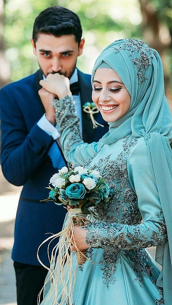 Muslim Couple, Wedding Hijab HD phone wallpaper
