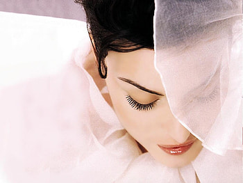 Pink, face, lady, abstract HD wallpaper