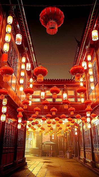 Red Light, China Night HD phone wallpaper