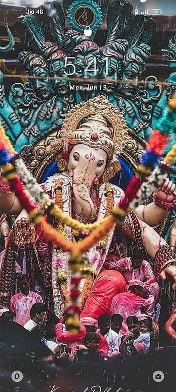 Ganesh ji , magenta, art HD phone wallpaper