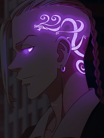 Draken Tattoo, art, gang, dragon, revengers, hairstyle, tokyo, ponytail, mikey, manji, sano, glow HD phone wallpaper