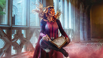 The Scarlet Witch Cosplay , scarlet-witch, superheroes, cosplay HD wallpaper