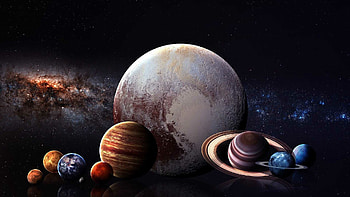 Solar System, Planetary wonders, Cosmic spheres, Orbiting worlds HD wallpaper