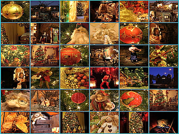 Christmas around the world, scenes, lights, christmas, ornaments, decorations, collage, santa HD wallpaper
