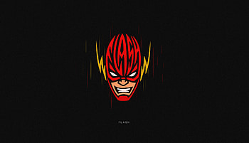 Flash Superhero Minimal , flash, superheroes, minimalism, minimalist, artist, artwork, digital-art, behance HD wallpaper