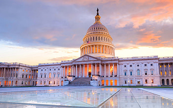 Capitol Hill, Capitol building, Sunset, Washington USA HD wallpaper