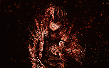 Shoto Todoroki, My Hero Academia, orange glitter art, Shoto Todoroki art, My Hero Academia characters, Shoto Todoroki My Hero Academia, Shoto HD wallpaper