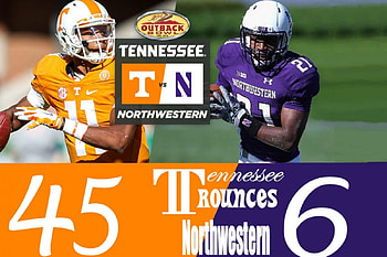 Outback Bowl, Northwestern, Volunteers, Tennessee, University, UT, big orange, Vols HD wallpaper