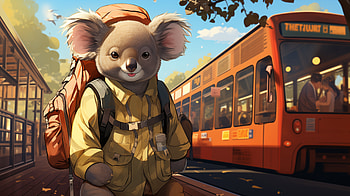 Adventurous Koala - Urban Journey Theme, Animal, koala HD wallpaper