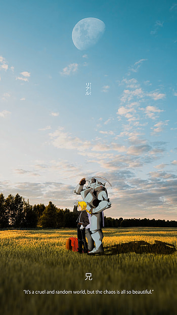 Edward & Alphonse, r34ld1, ed & al, fullmetal alchemist, anime, edward brothers HD phone wallpaper