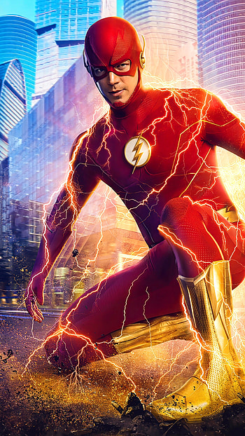 The Flash TV Series, Superhero speedsters, Central City crimefighter, Comic book adaptation HD phone wallpaper