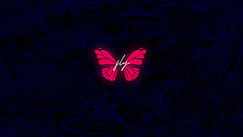 Butterfly, Glow in the Dark HD wallpaper