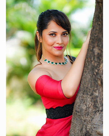 Anusuya Bharadwaj, dress, face HD phone wallpaper