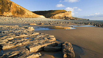 Nature, Stones, Sea, Sand, Rocks, Shore, Bank, Shadows HD wallpaper