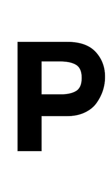 P Letter, Simple HD phone wallpaper