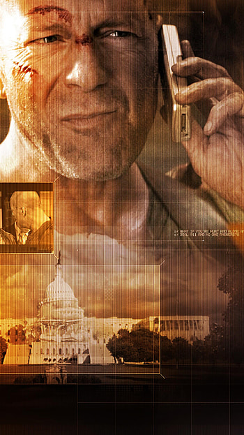 Live or Die Hard, Top Die Hard , Iconic film backgrounds, Intense action HD phone wallpaper