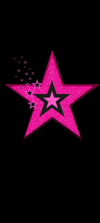 Hot Pink Star HD phone wallpaper