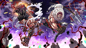 Luffy x Katakuri, Charlotte Katakuri, Monkey D. Luffy, Anime, One Piece HD wallpaper