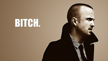 Jesse Pinkman Bitch, breaking-bad, tv-shows, minimalism, aaron-paul, jesse-pinkman HD wallpaper