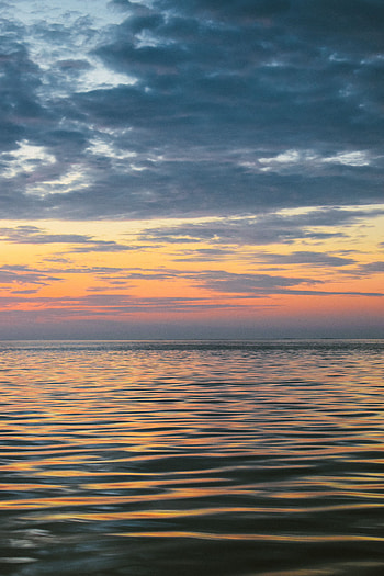 Nature, Sky, Sea, Clouds, Waves, Horizon HD phone wallpaper