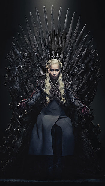 Game of Thrones, Iron Throne, Daenerys Targaryen, U HD phone wallpaper