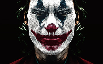 Joker, , vector art, Joker drawing, creative art, Joker art, vector drawing, abstract characters, Joaquin Phoenix, Joker portrait HD wallpaper