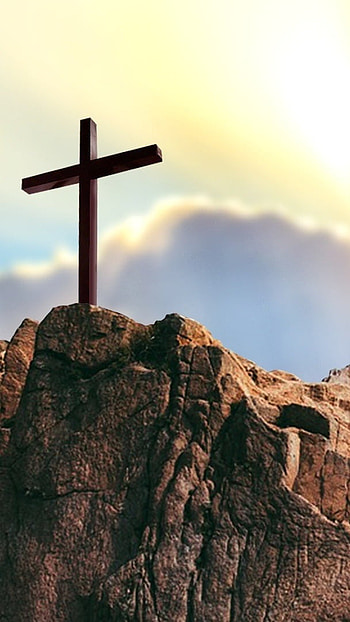Jesus, God Jesus, Cross, sky background HD phone wallpaper