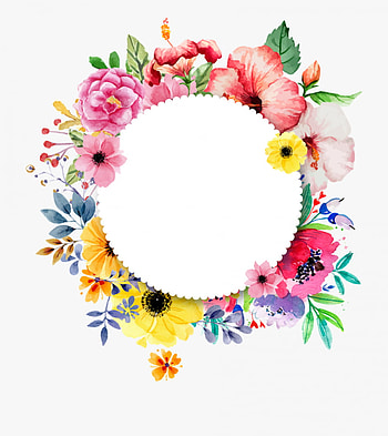 Flower border png, Flower frame, Circle Flower HD phone wallpaper