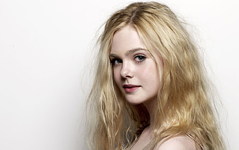 Elle Fanning, white, blonde, face, girl, actress, woman HD wallpaper