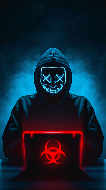 الاختراق الأخلاقي, Joker Black Mask HD phone wallpaper