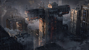 Sci Fi, city, sci fi city HD wallpaper