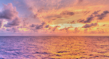 Sunset Reflections In Water , reflections, sunset, water, nature HD wallpaper