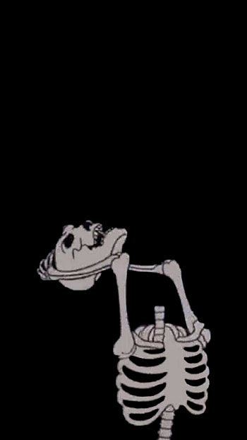 Skeleton in stress, head, skele, anxiety, elbow, bones, body HD phone wallpaper