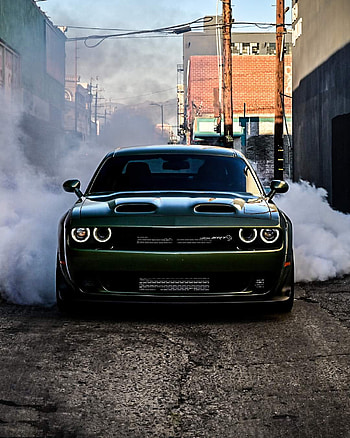 Dodge Challenger 3, sky, car HD phone wallpaper