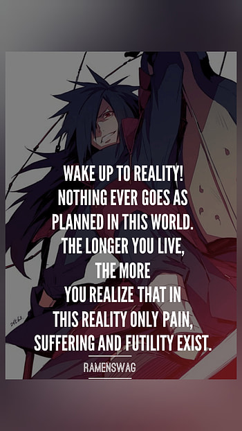 Madara Uchiha, naruto, quote, fictional character, justsu, anime HD phone wallpaper
