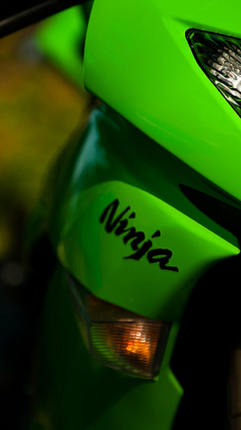 Kawasaki Ninja ZX, Abstract artwork, Unique composition, Motorcycle theme HD phone wallpaper