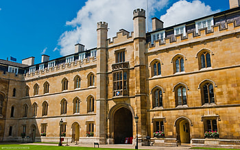 Corpus Christi College, Cambridge University, New Court, Architectural beauty HD wallpaper