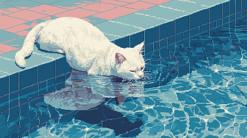 Cat - Pixel Art, Cat, Pixel Art, AI Art HD wallpaper